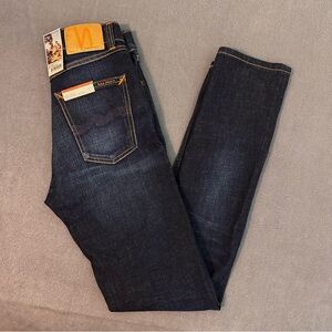 Nudie Blue Jeans Steady Eddie II Dark Crush Mens 26x32